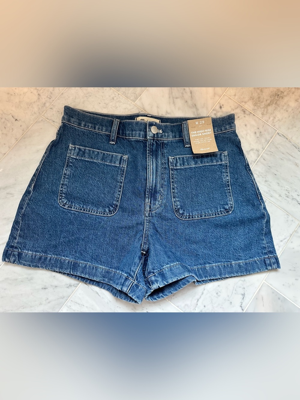 Madewell, the high-rise sailor short size 29